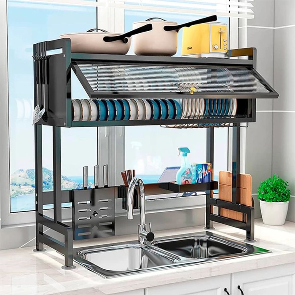 Organizador Escorredor Decoteam 2 Prateleiras 65x28x80 Organizador Escorredor Decoteam 2 Prateleiras 65x28x80